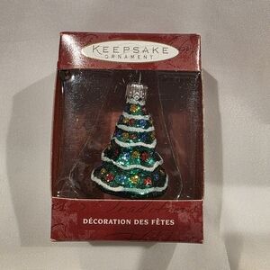 Hallmark Keepsake Hand Blown Glass Li'l Christmas Tree Ornament